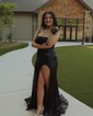 Sparkly Sheath/Column Sequin Straight Split Prom Dresses