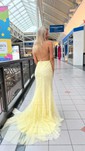 Mermaid Scoop Neck Tulle Prom Dresses With Appliques