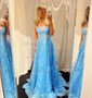 Corset Ball Gown/Princess Tulle Sweetheart Appliques Prom Dresses