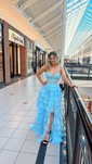 Corset Ball Gown/Princess Chiffon Appliques Tiered Prom Dresses