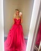 Corset Ball Gown/Princess Satin Sweetheart Ruched Prom Dresses