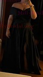 Ball Gown Off-the-shoulder Satin Floor-length Pockets Prom Dresses