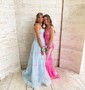 Ball Gown Sweetheart Glitter Sweep Train Appliques Lace Prom Dresses