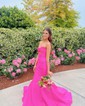 Elegant Trumpet/Mermaid Satin Sweetheart Cut Out Prom Dresses