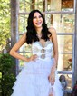 Puffy Ball Gown/Princess Tulle Cut Out Ruffle Prom Dresses