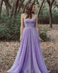 Princess Sweetheart Glitter Sweep Train Prom Dresses