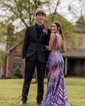 Sparkly Trumpet/Mermaid Sequin V-neck Prom Dresses