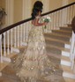 Corset Ball Gown/Princess Tulle Sweetheart Appliques Prom Dresses