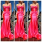 Elegant Sheath/Column Satin Sweetheart Cut Out Prom Dresses