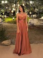 A-line Sweetheart Chiffon Floor-length Prom Dresses With Ruched