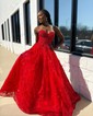 Glitter Ball Gown/Princess Sweetheart Appliques Prom Dresses