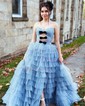 Glitter Ball Gown/Princess Sweetheart Tiered Ruffle Prom Dresses