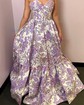 Cute Ball Gown/Princess Satin Sweetheart Ruched Floral Prom Dresses