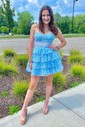 Corset Skater Glitter Tulle Tiered Homecoming Dresses