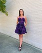 Corset Skater Sequin Sweetheart Homecoming Dresses