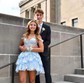 Corset Skater Appliques Tiered Homecoming Dresses