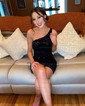 Sparkly Black Bodycon Sequin One-Shoulder Homecoming Dresses