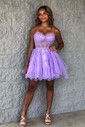 Corset Black Skater Tulle Ruffle Homecoming Dresses