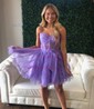 Corset Black Skater Tulle Ruffle Homecoming Dresses