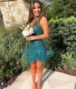 Sparkly Bodycon Sequin Beaded Homecoming Dresses