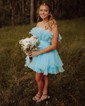 Unique Skater Chiffon Ruffle Ruched Homecoming Dresses