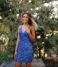 Sparkly Bodycon Sequin V-neck Homecoming Dresses