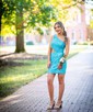 Sparkly Blue Bodycon Sequin One Shoulder Homecoming Dresses