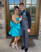 Unique Skater Taffeta Straight Bow Homecoming Dresses