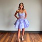 Corset Skater Satin Beaded Homecoming Dresses