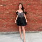 Corset Black Skater Glitter Tiered Homecoming Dresses