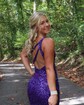 Sparkly Bodycon Sequin One Shoulder Cut Out Homecoming Dresses