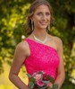 Sparkly Fuchsia Bodycon Sequin One-Shoulder Homecoming Dresses