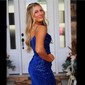 Corset Bodycon Sequin V-neck Homecoming Dresses