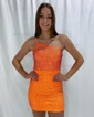 Glitter Bodycon Jersey One Shoulder Homecoming Dresses