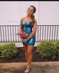 Sweetheart Metallic Ruched Bodycon Homecoming Dresses