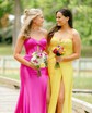 Trumpet/Mermaid Sweetheart Silk-like Satin Sweep Train Prom Dresses With Criss Cross