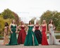 Ball Gown/Princess Off-the-shoulder Tulle Glitter Floor-length Prom Dresses With Appliques Lace