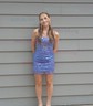 Corset Blue Bodycon Glitter Lace Beaded Homecoming Dresses