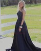 Ball Gown/Princess One Shoulder Satin Floor-length Prom Dresses With Beading