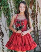 Unique Skater Taffeta Beaded Ruffle Homecoming Dresses