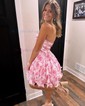 Cute Skater Chiffon Tiered Ruffle Homecoming Dresses