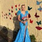 Trumpet/Mermaid Off-the-shoulder Sequined Sweep Train Prom Dresses With Split Front