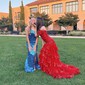 Trumpet/Mermaid Off-the-shoulder Tulle Sweep Train Prom Dresses With Appliques Lace