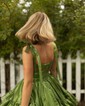 Corset Hunter Skater Organza Ruffle Homecoming Dresses