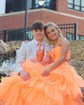 Ball Gown/Princess Halter Tulle Sweep Train Prom Dresses With Tiered