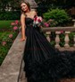 Ball Gown Sweetheart Tulle Court Train Prom Dresses With Pearl Detailing