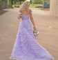 Ball Gown/Princess Sweetheart Tulle Sweep Train Prom Dresses With Tiered