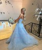 Ball Gown/Princess Sweetheart Tulle Court Train Prom Dresses With Appliques Lace