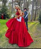 Ball Gown Sweetheart Taffeta Floor-length Prom Dresses With Bow