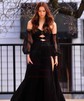 Ball Gown/Princess Off-the-shoulder Chiffon Court Train Prom Dresses With Beading